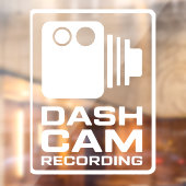 Dashcam In Car Camera Recording Raamsticker (Vel 2)
