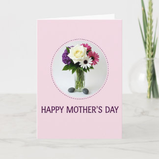 Dashed Border Floral Card Kaart