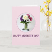 Dashed Border Floral Card Kaart (Gele Bloem)