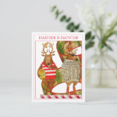 DASHER DANCER Carte postale (Debout devant)