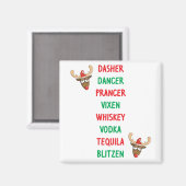 Dasher Dancer Magneet (Voorkant / Achterkant)