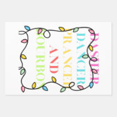 Dasher Dancer Prancer and Bourbon Inpakpapier Vel (Voorkant)