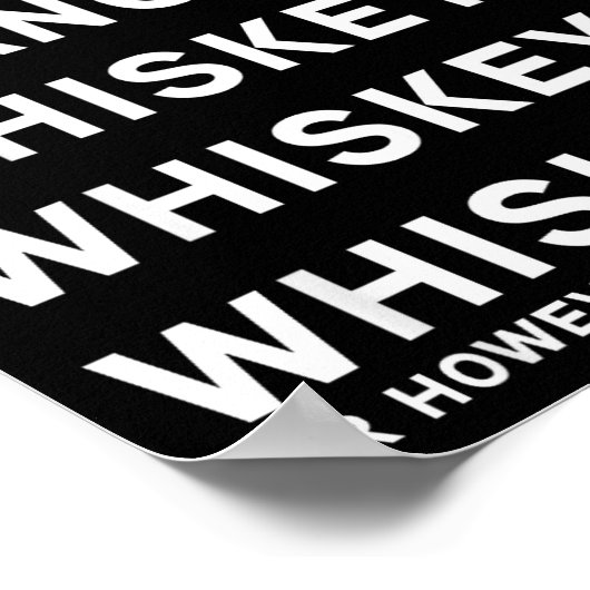 Dasher Dancer Prancer And Bourbon Whiskey Funny Ch Poster (Hoek)