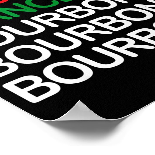 Dasher Dancer Prancer Bourbon Christmas Funny Holi Poster (Hoek)