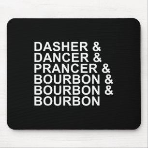 Dasher Dancer Prancer & Bourbon Kerst Holi Muismat