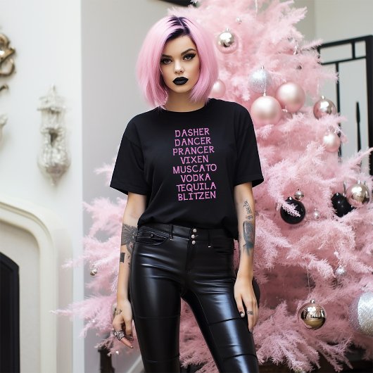 Dasher Dancer Prancer Kerst T-Shirt
