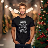 Dasher Dancer Prancer Noël T-shirt