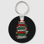 Dasher Dancer Prancer Vixen Moscato Vodka Tequila Sleutelhanger (Voorkant)
