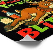 Dasher Dancer Whiskey Vodka Tequila Blitzen Christ Poster (Hoek)