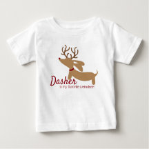 Dasher het Weinhert Dachshund-kerstShirt
