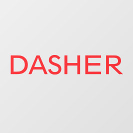 Dasher Levering Driver Car Window Decal
