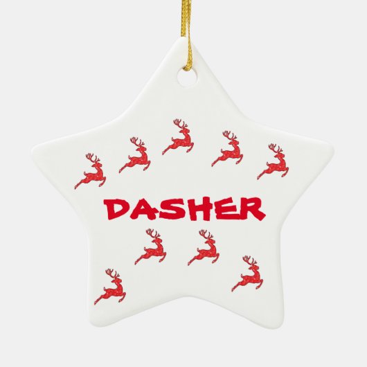 DASHER- ORNAMENT (DE RENDIEREN) (Achterkant)