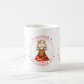 DASHER REINDEER White Mug (Centre)