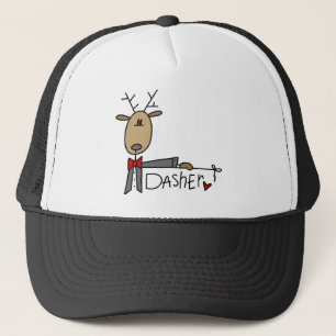 Dasher Rendier Kerst T-shirts en Cadeaus Trucker Pet