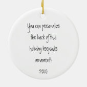 Dasher the Reindeer Kerstkeepomwille Ornament (Achterkant)