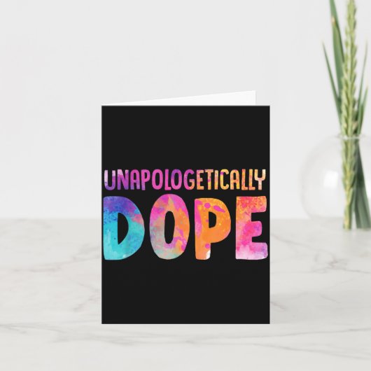 Dashiki Color Unalogetically Melanin Christmas Gif Kaart (Voorkant)