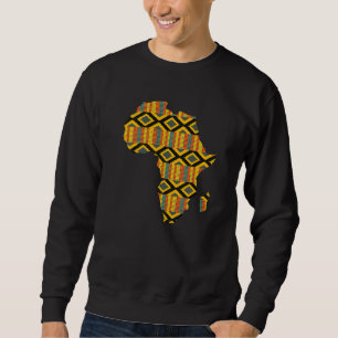 Dashiki Print African Map Tribal Ethnic Kente Clot Trui