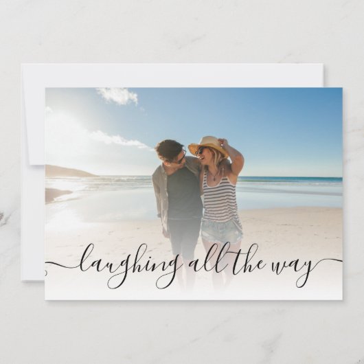 Dashing à travers la carte de vacances Tropical Sa (Dos)