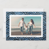 Dashing à travers le sable | Carte de collage phot (Dos)