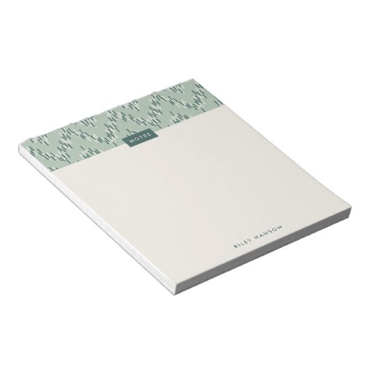 Dashing Boho Ikat Zig Zag Pattern Notitieblok - Bl (Schuin)