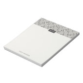 Dashing Boho Ikat Zig Zag Pattern Notitieblok - Gr (Gedraaid)