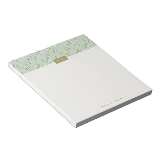 Dashing Boho Ikat Zig Zag Pattern Notitieblok - Gr (Schuin)