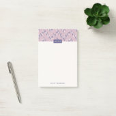 Dashing Boho Ikat Zig Zag Pattern Post-it - Paars Post-it® Notes (Kantoor)