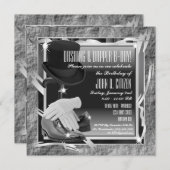 Dashing Custom 5.25 X 5.25 Invitations - Argent (Devant / Derrière)