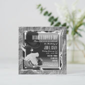 Dashing Custom 5.25 X 5.25 Invitations - Argent (Debout devant)