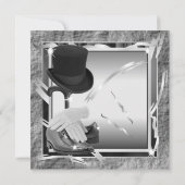 Dashing Custom 5.25 X 5.25 Invitations - Argent (Dos)