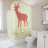 Dashing Deer Douche rideau - Crème Polka Dot (En situation)