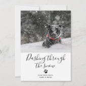 Dashing door de Kaart van de sneeuwpop met kerstmi (Voorkant)