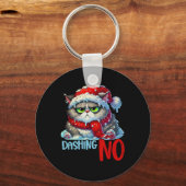 Dashing door de No Funny Sarcastic Christmas C Sleutelhanger (Voorkant)