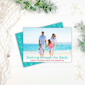 Dashing door de Sand Holiday fotokaart Feestdagenkaart