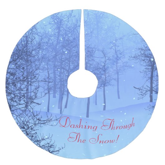 Dashing door de sneeuw! op kerstboom rok (Voorkant)