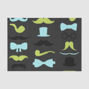Dashing Little Man Mustache Party Tissuepapier