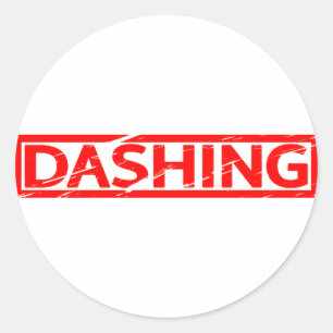 Dashing Stamp Ronde Sticker