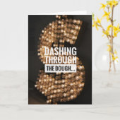 Dashing through the dough kaart (Gele Bloem)