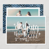 Dashing Through the Sand | Carte de Collage Photo (Devant / Derrière)