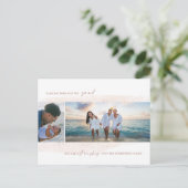 Dashing Through the Sand Holiday Photo Carte posta (Debout devant)