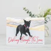 Dashing Through The Snow | Carte de Noël pour Anim (Debout devant)