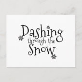 Dashing through the Snow | Carte postale (Devant)
