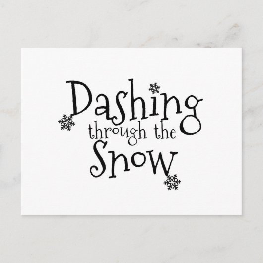 Dashing through the Snow | Carte postale (Devant)