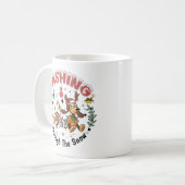 Dashing Through the Snow Funny Dachshund Dog Xmas Koffiemok (Voorkant links)