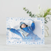 Dashing Through the Snow Holiday Carte photo (Debout devant)