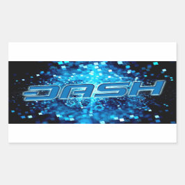 DashS ticker A249 Rechthoekige Sticker
