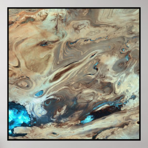 Dasht-e Kevir Great Salt Desert Iran Poster