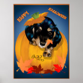Dashund Halloween - Poster d'affiche (Devant)