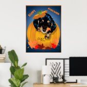Dashund Halloween - Poster d'affiche (Bureau à domicile)