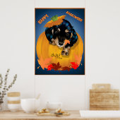 Dashund Halloween - Poster d'affiche (Cuisine)